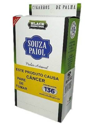 CIGARRO DE PALHA SOUZA PAIOL BLACK MENTHOL